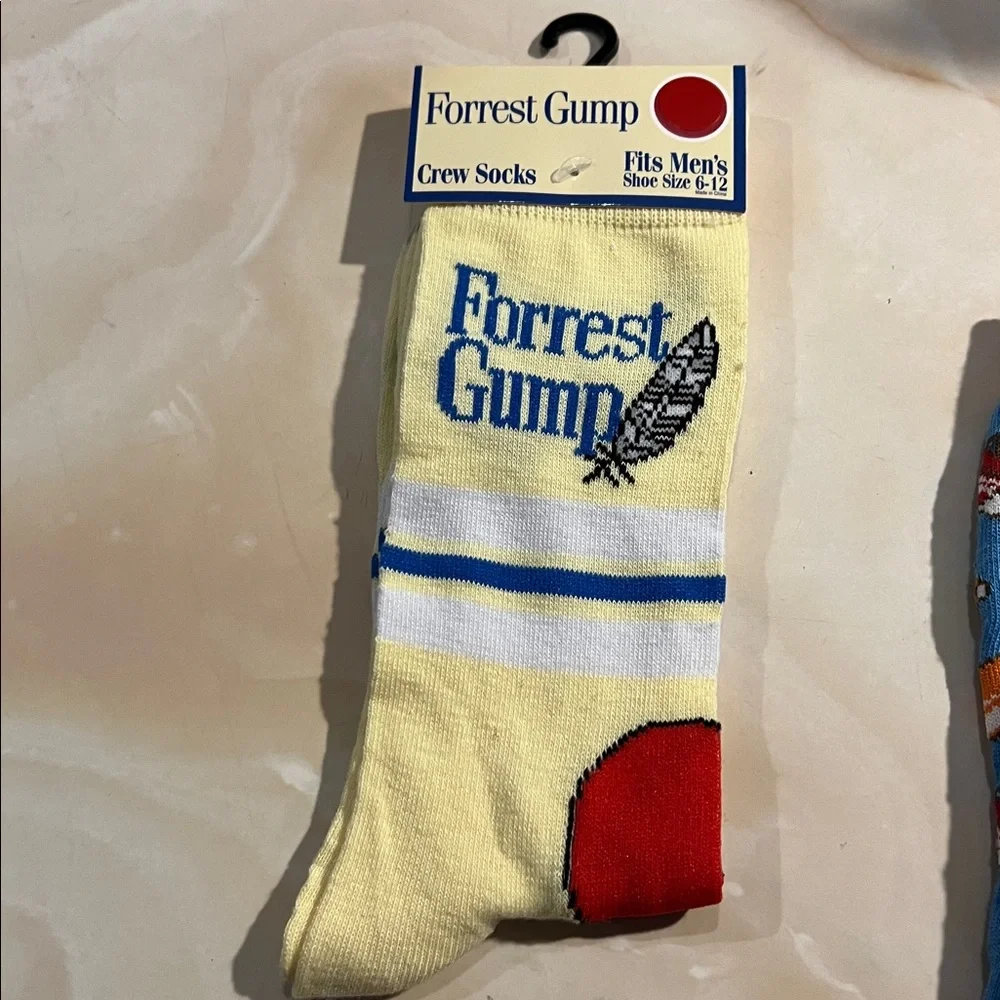 NWT classic & sports cars forest gump Men’s Crew dress socks (Sz 6-12)